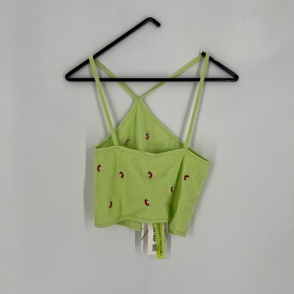 Zara Asymmetrical Sea Horse Embroidered Strappy Halter Crop Top - Picture 4 of 5